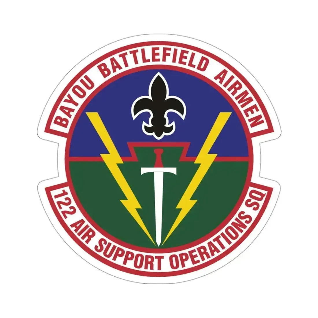 122d Air Support Operations Squadron (U.S. Air Force) STICKER Vinyl Die-Cut Decal 3 Inch - The Sticker Space