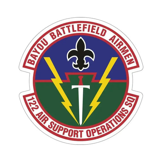 122d Air Support Operations Squadron (U.S. Air Force) STICKER Vinyl Die-Cut Decal 6 Inch - The Sticker Space