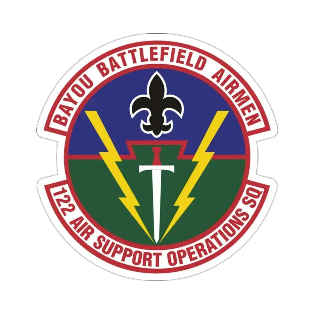 122d Air Support Operations Squadron (U.S. Air Force) STICKER Vinyl Die-Cut Decal - The Sticker Space