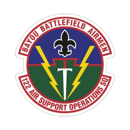 122d Air Support Operations Squadron (U.S. Air Force) STICKER Vinyl Die-Cut Decal - The Sticker Space