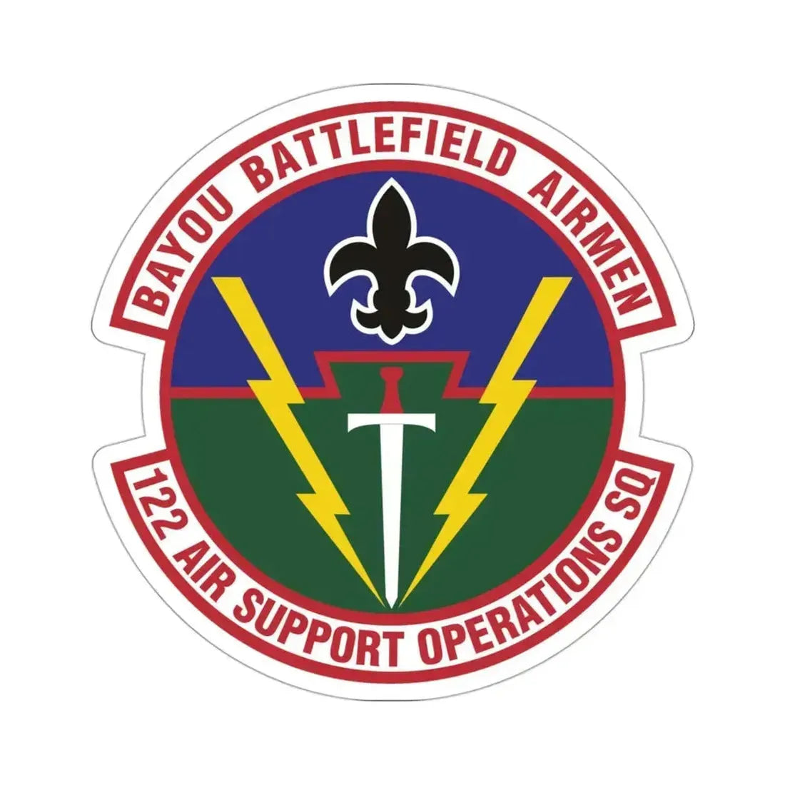 122d Air Support Operations Squadron (U.S. Air Force) STICKER Vinyl Die-Cut Decal - The Sticker Space