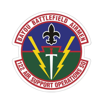 122d Air Support Operations Squadron (U.S. Air Force) STICKER Vinyl Die-Cut Decal - The Sticker Space