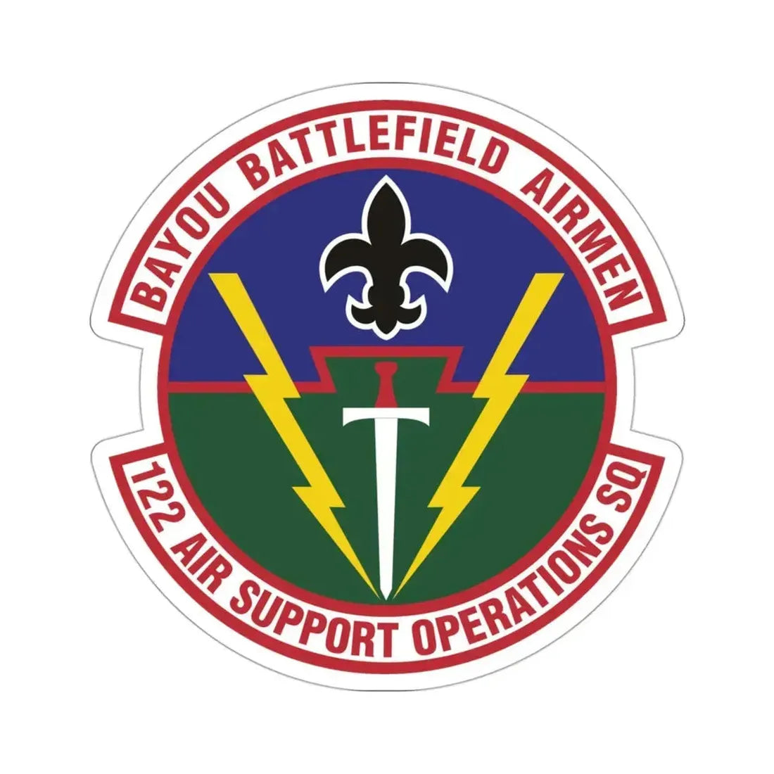 122d Air Support Operations Squadron (U.S. Air Force) STICKER Vinyl Die-Cut Decal - The Sticker Space