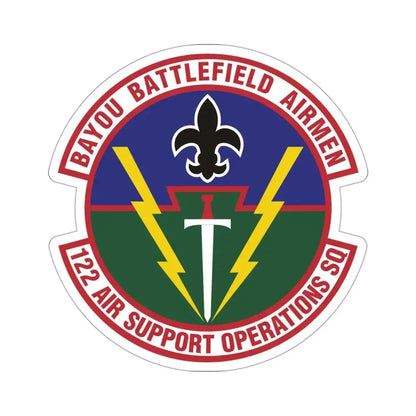 122d Air Support Operations Squadron (U.S. Air Force) STICKER Vinyl Die-Cut Decal - The Sticker Space