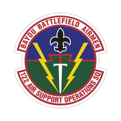122d Air Support Operations Squadron (U.S. Air Force) STICKER Vinyl Die-Cut Decal - The Sticker Space