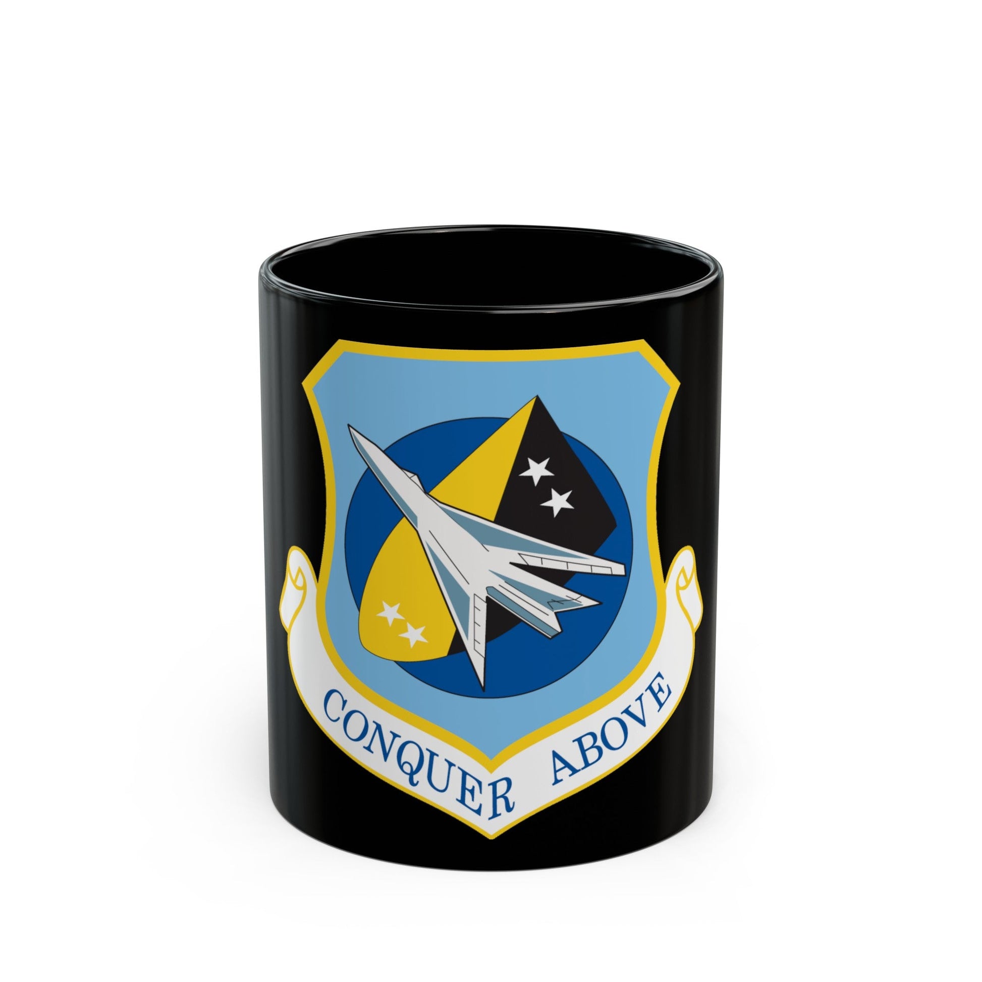 122d Fighter Wing (U.S. Air Force) Black Coffee Mug-11oz-The Sticker Space