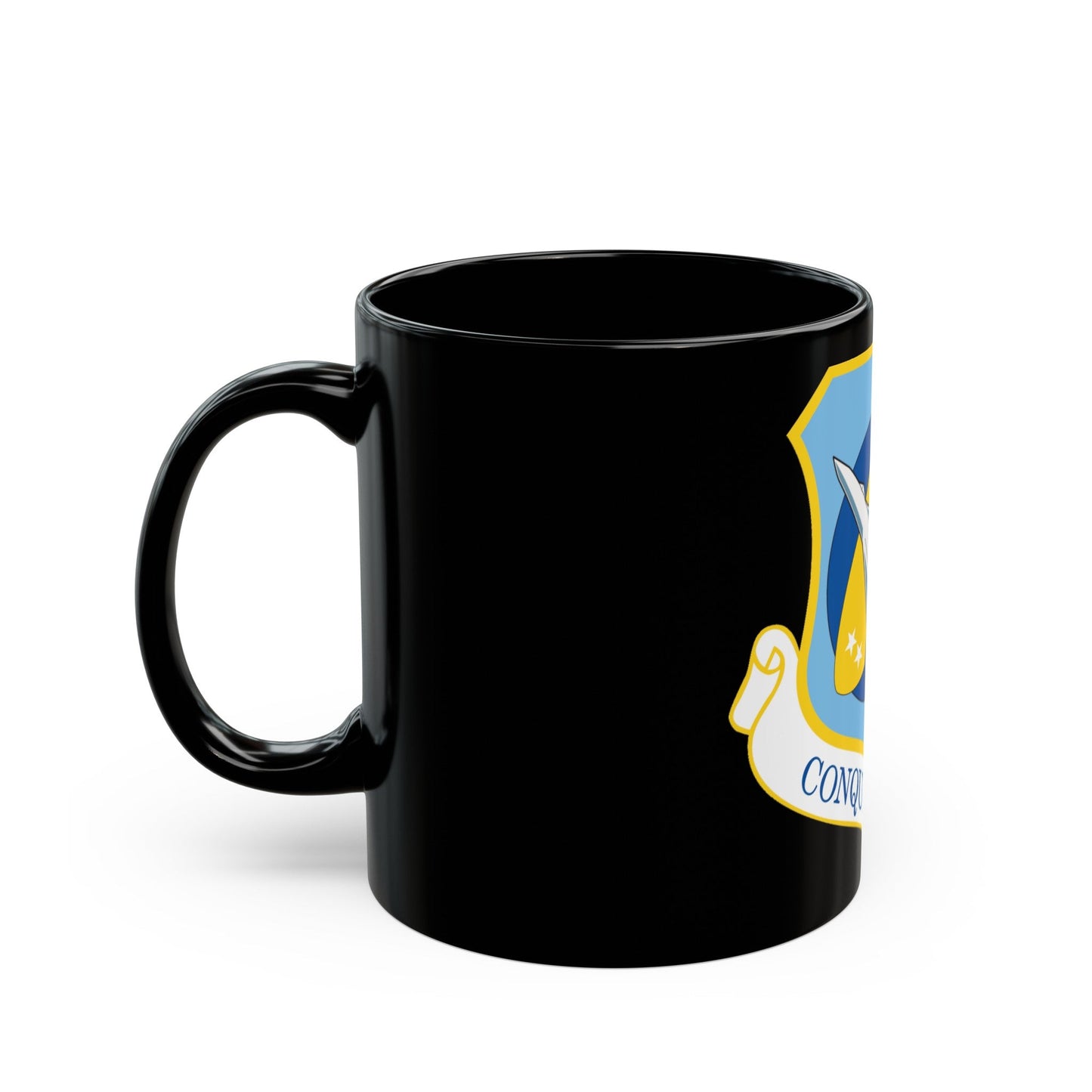 122d Fighter Wing (U.S. Air Force) Black Coffee Mug-The Sticker Space