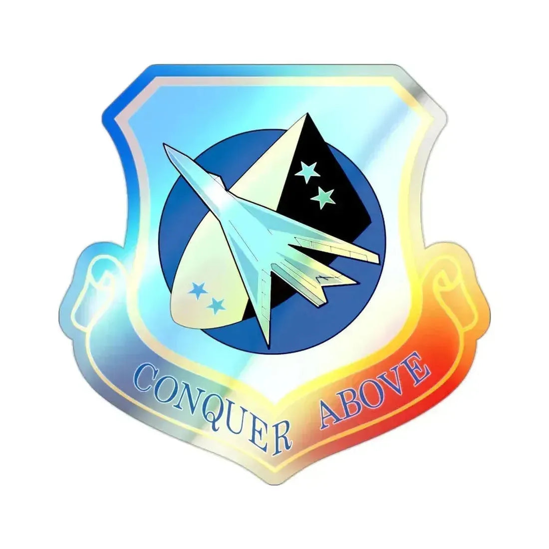 122d Fighter Wing (U.S. Air Force) Holographic STICKER Die-Cut Vinyl Decal 2 Inch Holographic - The Sticker Space