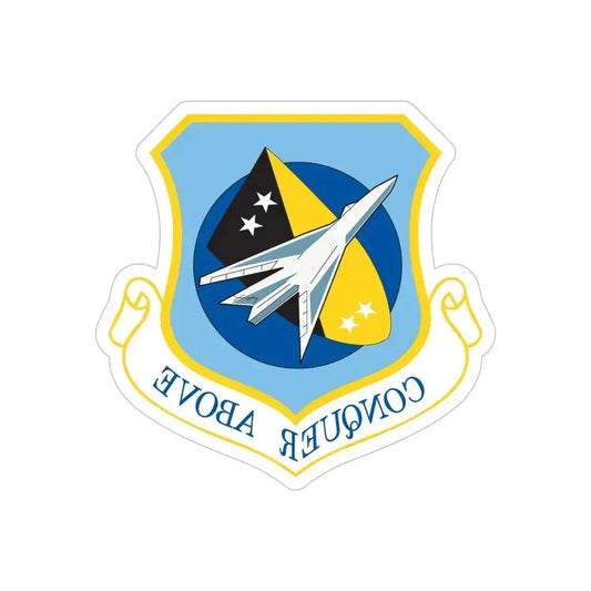 122d Fighter Wing (U.S. Air Force) REVERSE PRINT Transparent Die-Cut STICKER 6 Inch Die-Cut Transparent - The Sticker Space