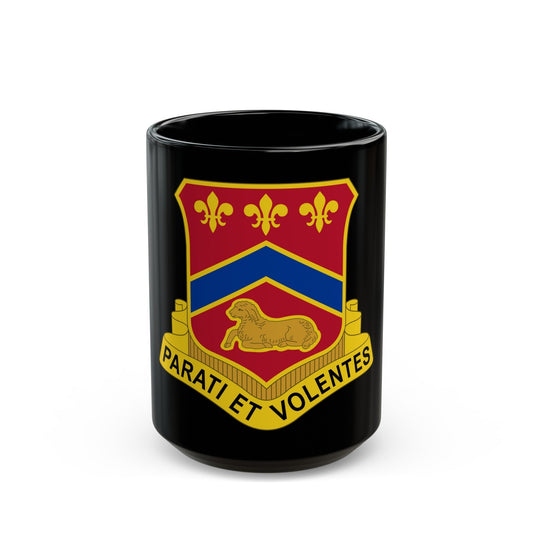 123 Engineer Battalion (U.S. Army) Black Coffee Mug-15oz-The Sticker Space