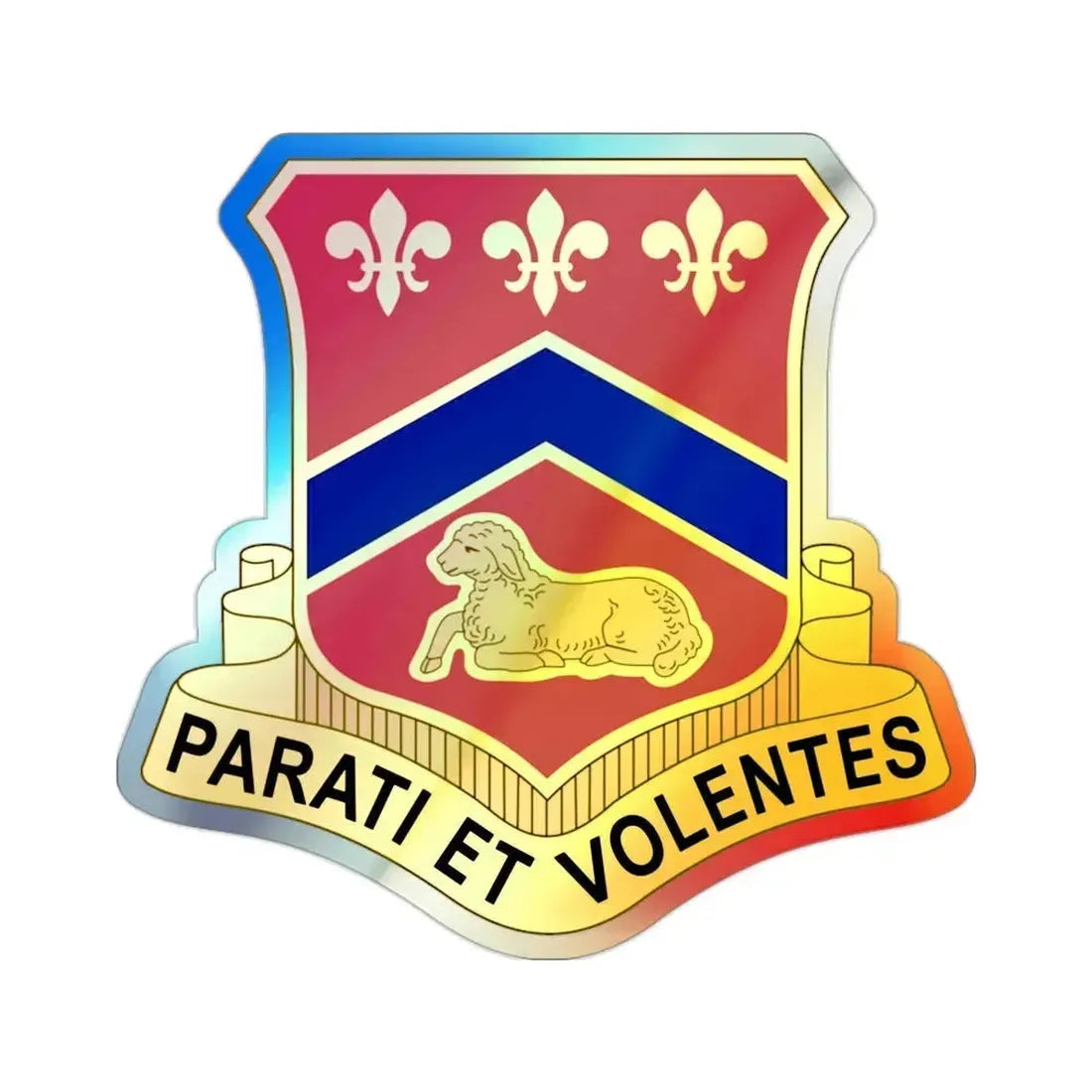 123 Engineer Battalion (U.S. Army) Holographic STICKER Die-Cut Vinyl Decal - The Sticker Space