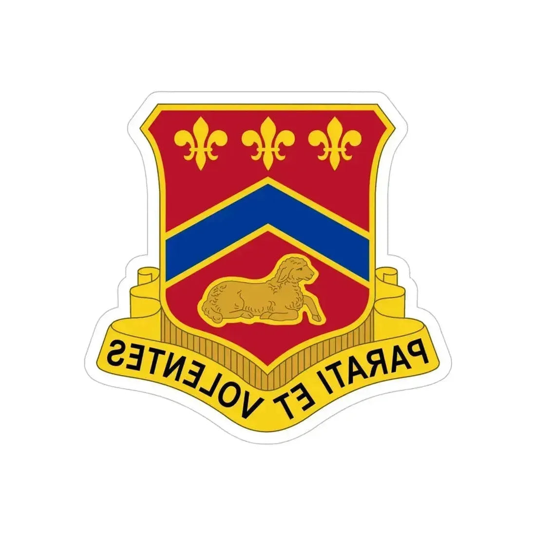 123 Engineer Battalion (U.S. Army) REVERSE PRINT Transparent Die-Cut STICKER 6 Inch Die-Cut Transparent - The Sticker Space