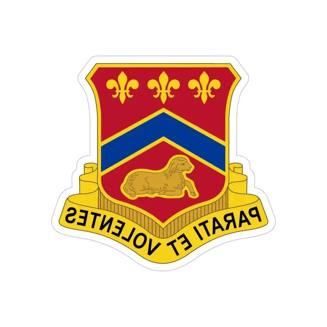 123 Engineer Battalion (U.S. Army) REVERSE PRINT Transparent Die-Cut STICKER - The Sticker Space
