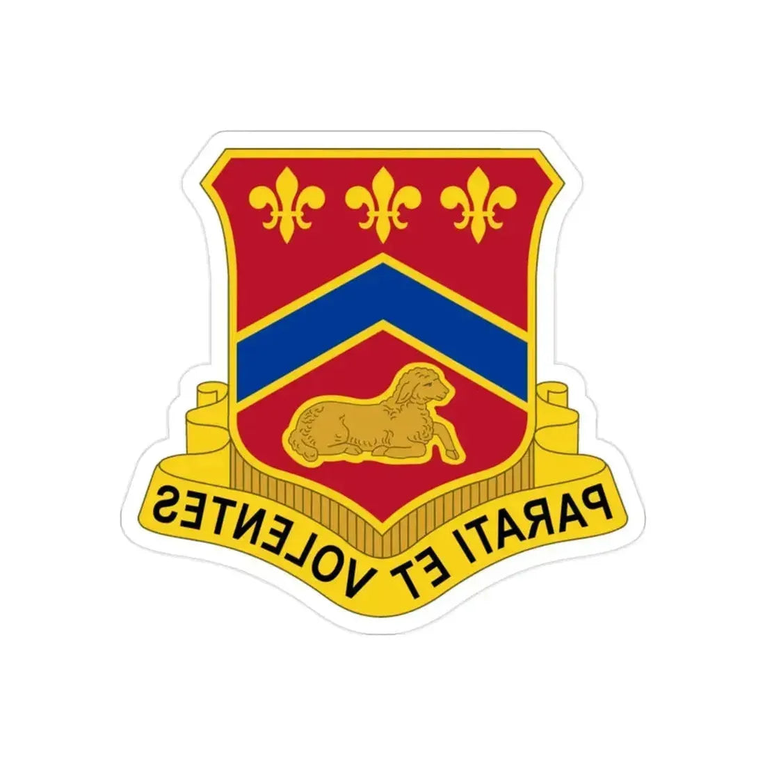 123 Engineer Battalion (U.S. Army) REVERSE PRINT Transparent Die-Cut STICKER - The Sticker Space