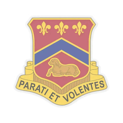 123 Engineer Battalion (U.S. Army) STICKER Vinyl Kiss-Cut Decal 3 Inch Transparent - The Sticker Space