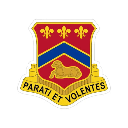 123 Engineer Battalion (U.S. Army) Transparent STICKER Die-Cut Vinyl Decal 3 Inch - The Sticker Space