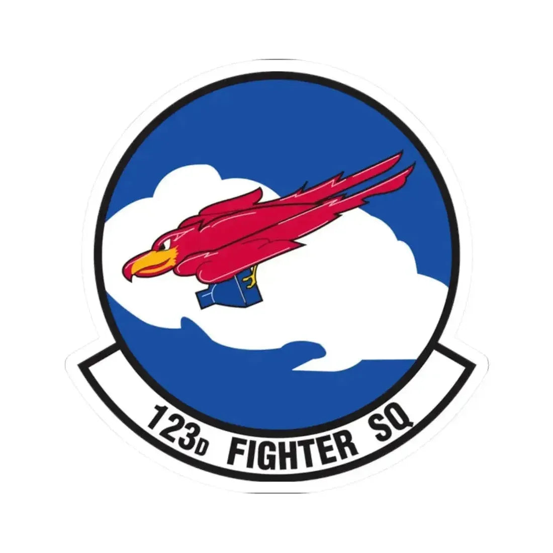 123 Fighter Squadron (U.S. Air Force) STICKER Vinyl Kiss-Cut Decal - The Sticker Space