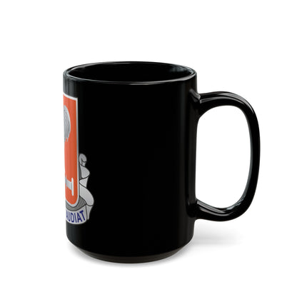 123 Signal Battalion (U.S. Army) Black Coffee Mug-The Sticker Space