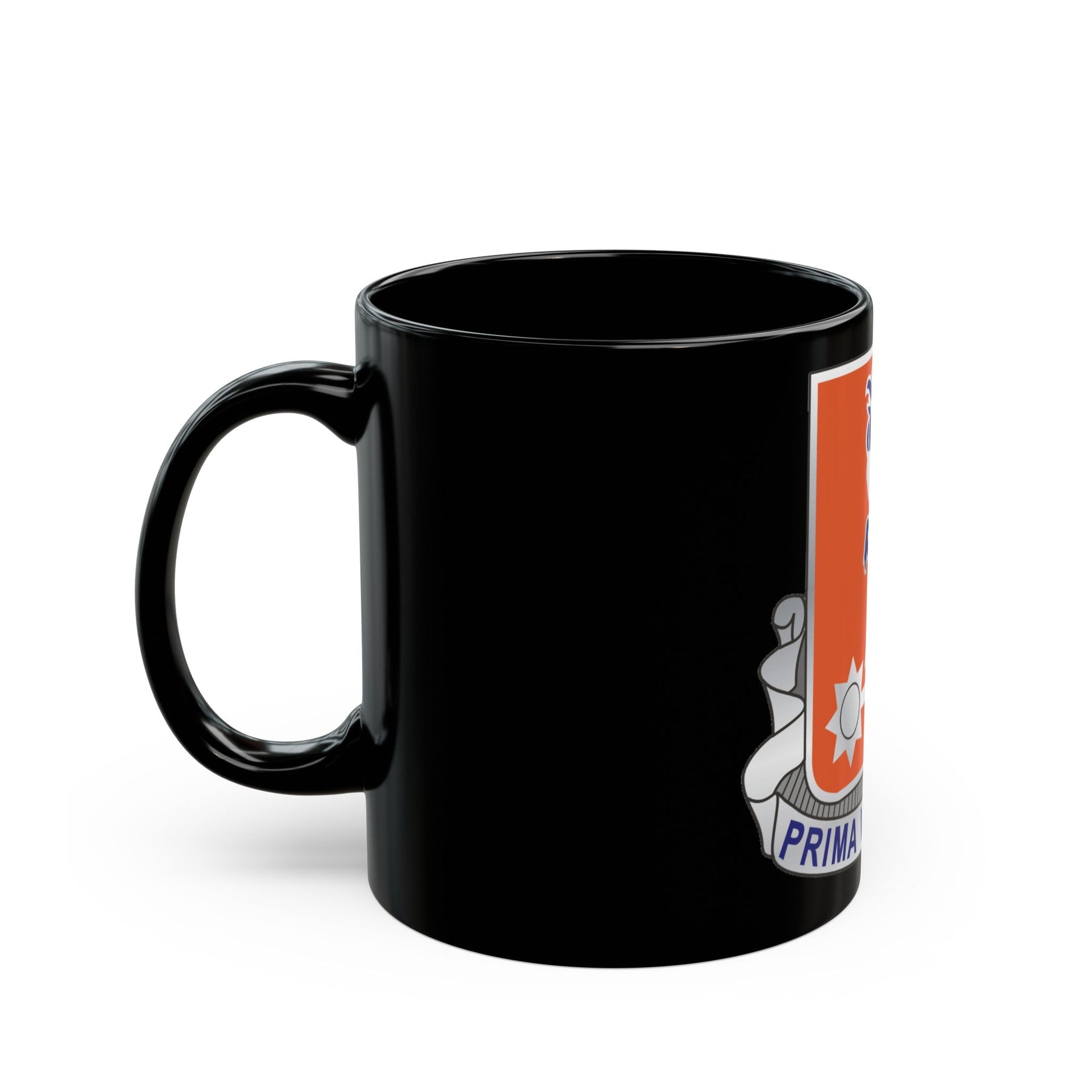 123 Signal Battalion (U.S. Army) Black Coffee Mug-The Sticker Space