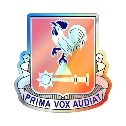 123 Signal Battalion (U.S. Army) Holographic STICKER Die-Cut Vinyl Decal 3 Inch Holographic - The Sticker Space