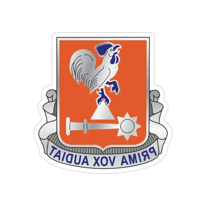 123 Signal Battalion (U.S. Army) REVERSE PRINT Transparent Die-Cut STICKER 6 Inch Die-Cut Transparent - The Sticker Space