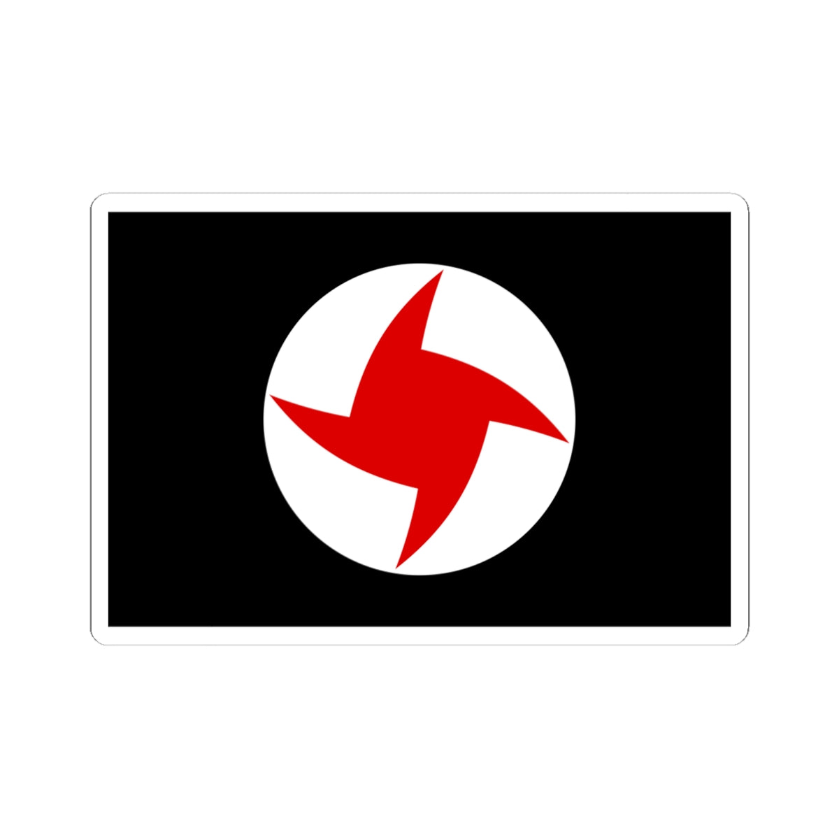 Flag of the Syrian Social Nationalist Party (Lebanon) STICKER Vinyl Kiss-Cut Decal