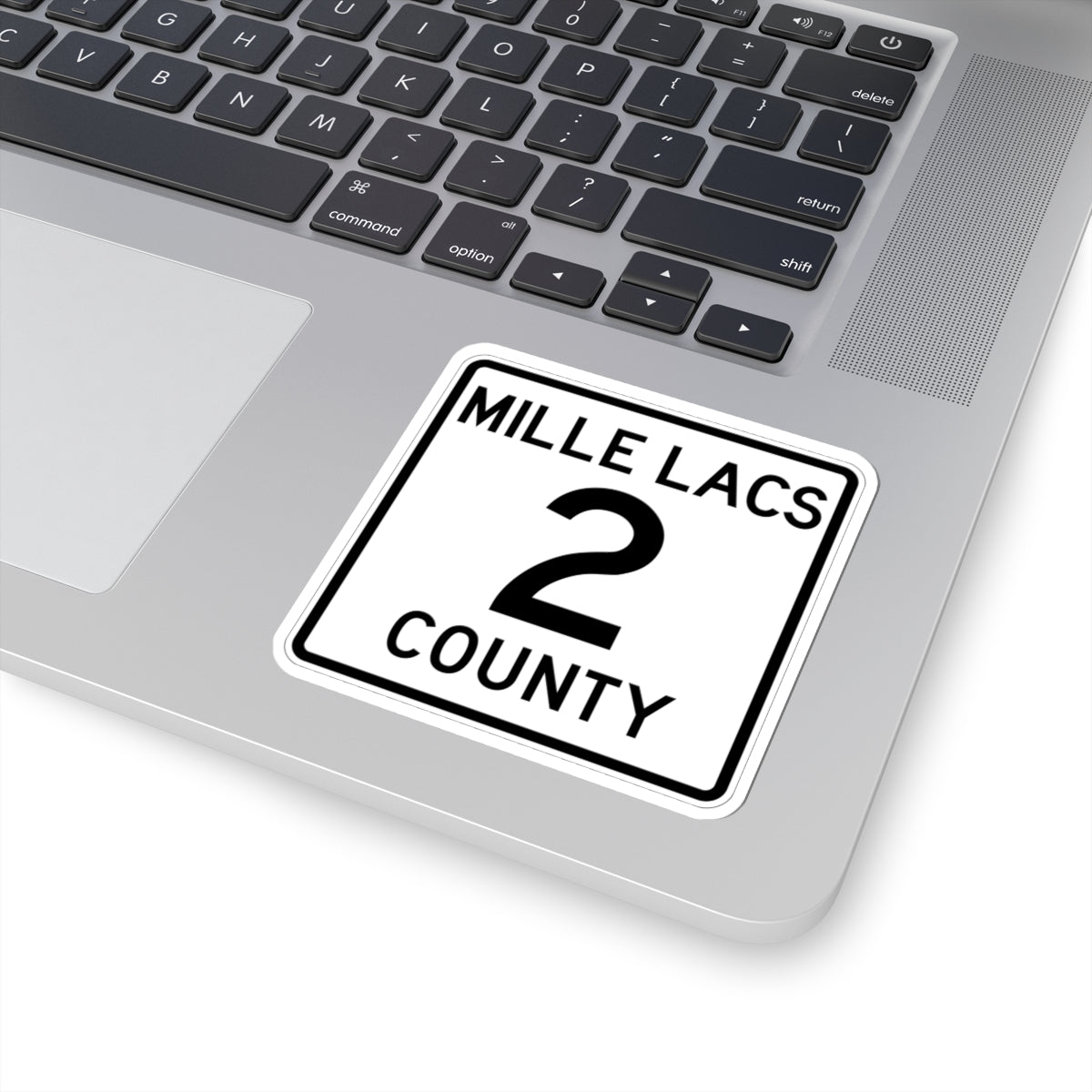 Mille Lacs County 2 MN (Minnesota) (Road Sign) STICKER Vinyl Kiss-Cut Decal