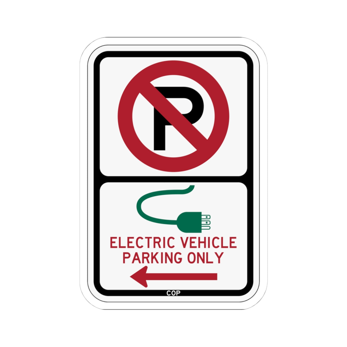 PBOT Road sign P1915L (Oregon) (Road Sign) STICKER Vinyl Kiss-Cut Decal