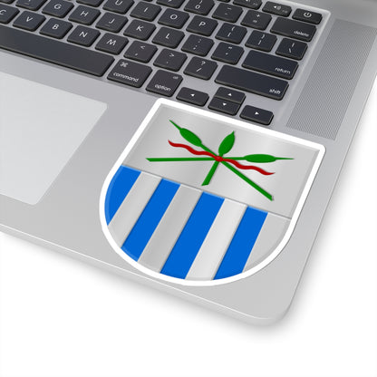 Anjum wapen (Netherlands) (Coat of Arms) STICKER Vinyl Kiss-Cut Decal