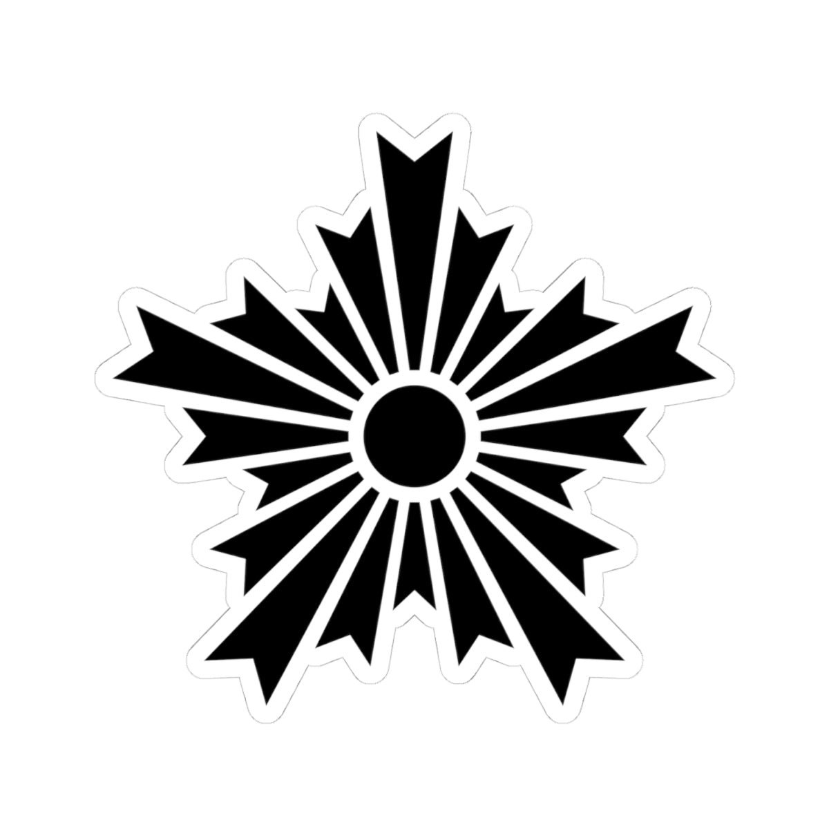 Asahikage black (Japan) (Coat of Arms) STICKER Vinyl Kiss-Cut Decal