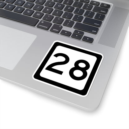 WV-28 (Virginia) (Road Sign) STICKER Vinyl Kiss-Cut Decal