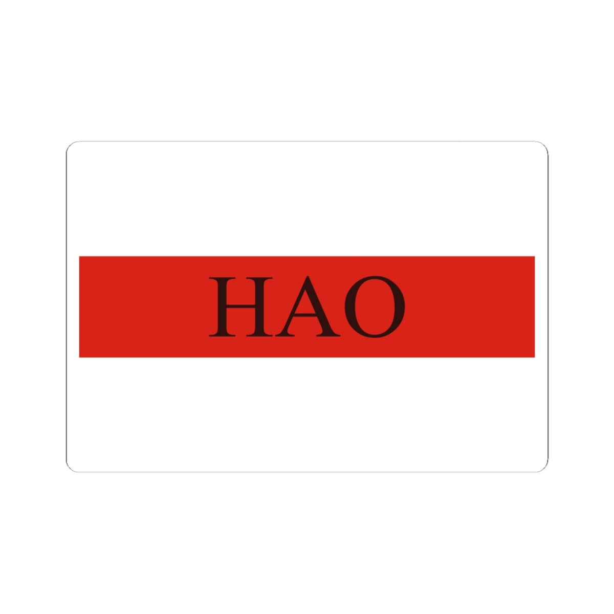 Flag of Hao (France) STICKER Vinyl Kiss-Cut Decal