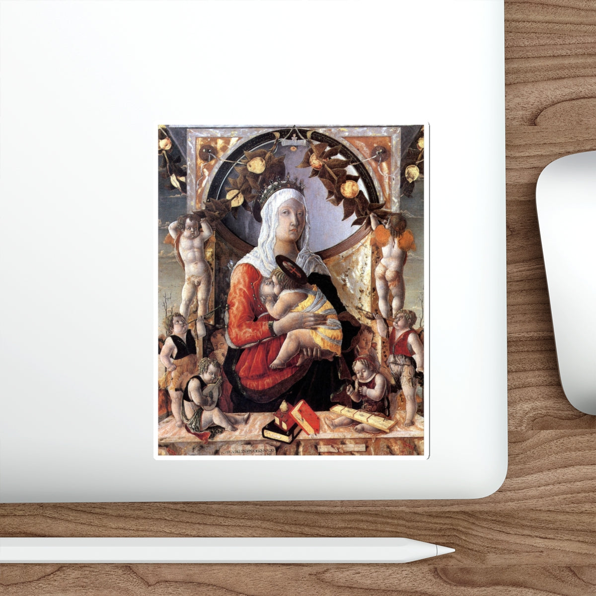 ZOPPO, Marco - Madonna and Child with Angels (Artwork) STICKER Vinyl Die-Cut Decal