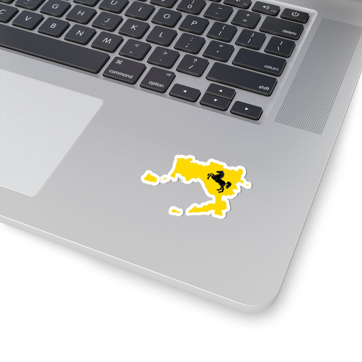 Flag map of the Province of Naples (Italy) STICKER Vinyl Kiss-Cut Decal