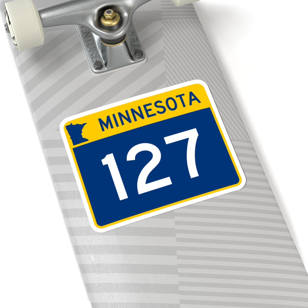 MN-127 wide (Minnesota) (Road Sign) STICKER Vinyl Kiss-Cut Decal