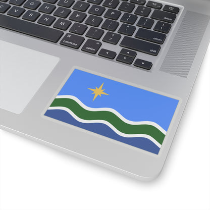 Flag of Duluth, Minnesota - STICKER Vinyl Kiss-Cut Decal