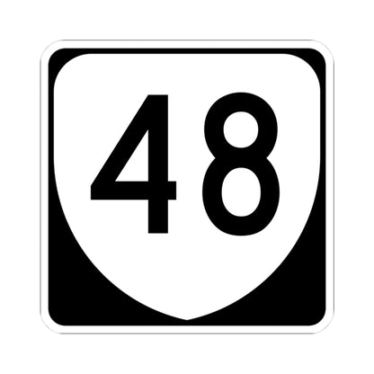 Virginia 48 (Virginia) (Road Sign) STICKER Vinyl Kiss-Cut Decal