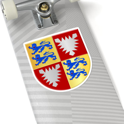 Adolf VIII van Holstein wapen (Denmark) (Coat of Arms) STICKER Vinyl Kiss-Cut Decal