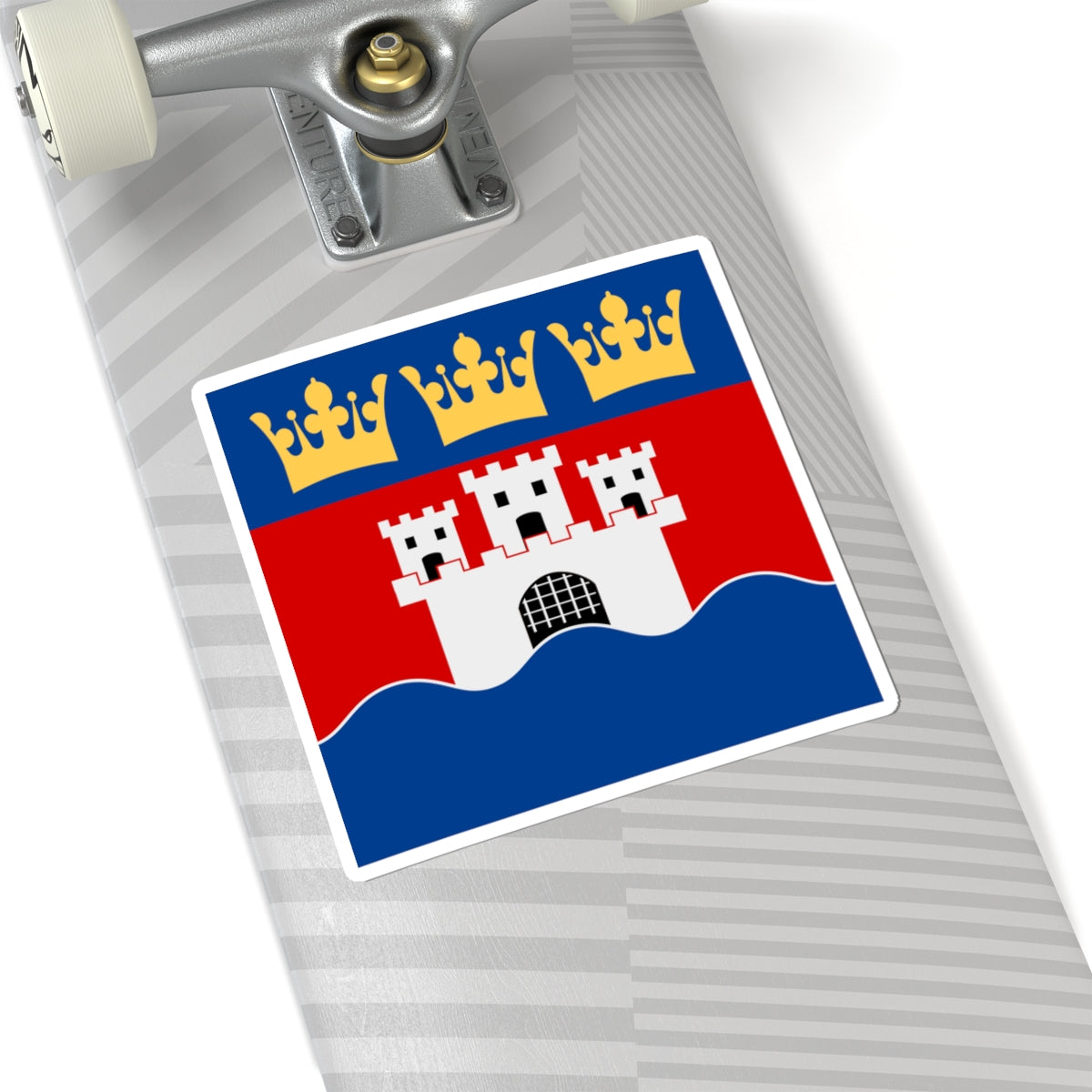 Jonkopings lan vapenflagga (Sweden) STICKER Vinyl Kiss-Cut Decal