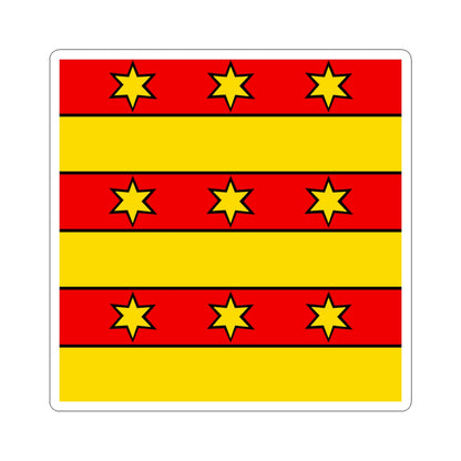CHE Bezirk Rheinfelden Flag (Switzerland) STICKER Vinyl Kiss-Cut Decal
