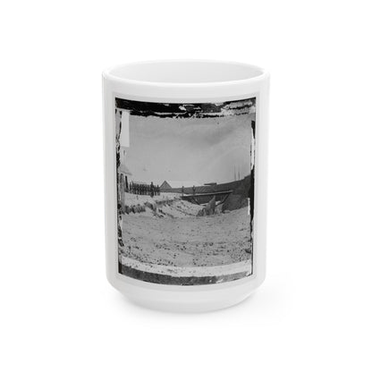 Hilton Head, S.C. Rear View Of Fort Walker (U.S. Civil War) White Coffee Mug