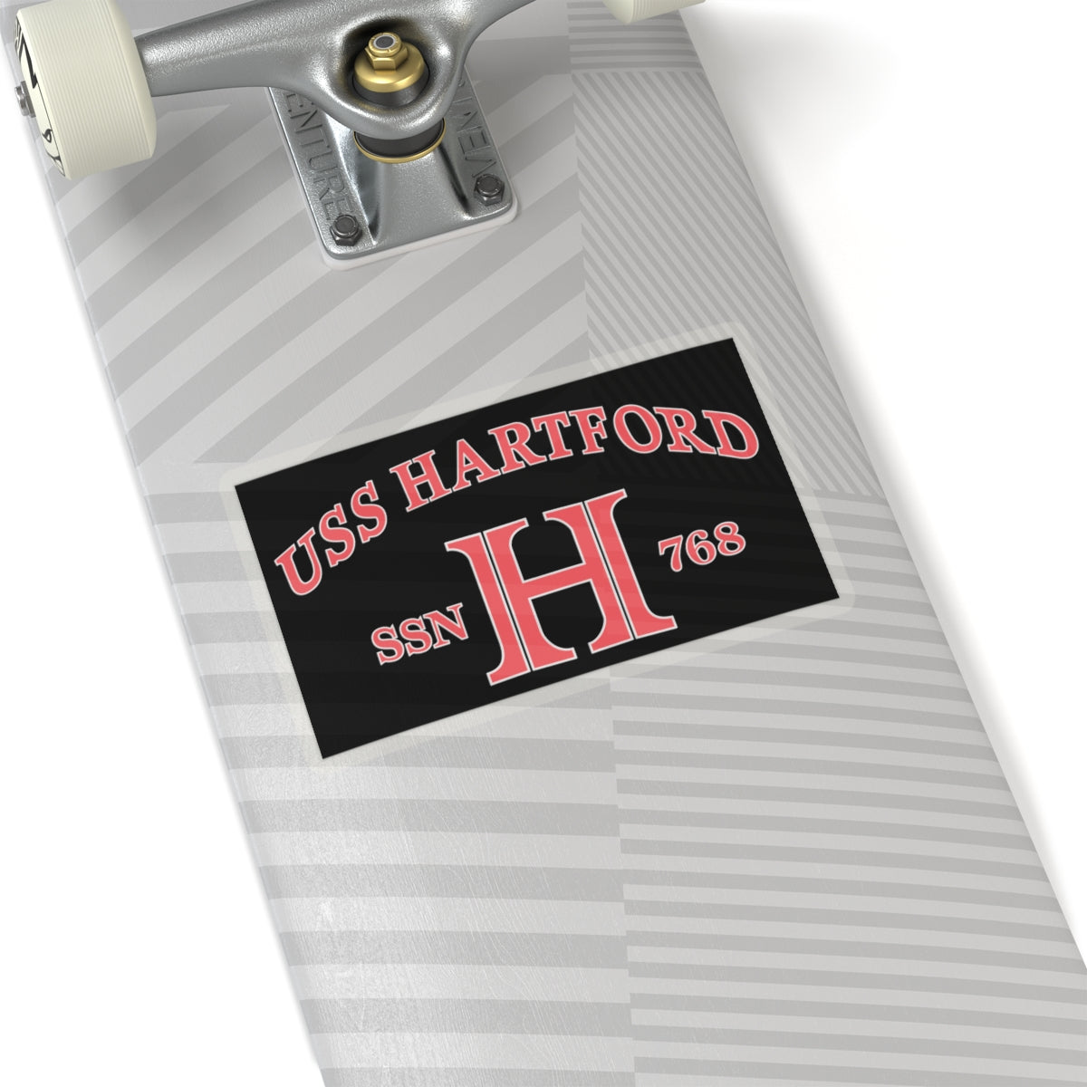 USS Hartford SSN 768 Flag (U.S. Navy) STICKER Vinyl Kiss-Cut Decal