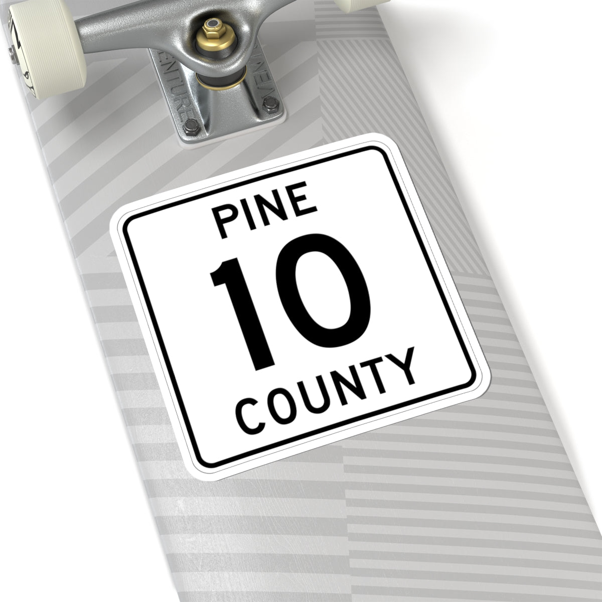 Pine County Route 10 MN (Minnesota) (Road Sign) STICKER Vinyl Kiss-Cut Decal