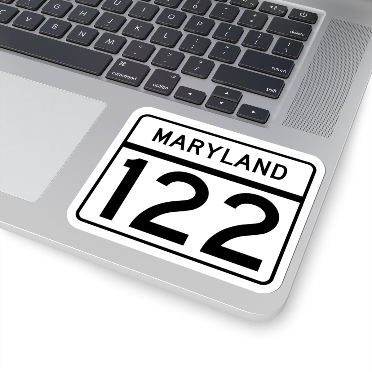 MD Route 122 (Maryland) (Road Sign) STICKER Vinyl Kiss-Cut Decal
