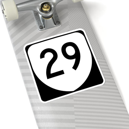 Virginia 29 (Virginia) (Road Sign) STICKER Vinyl Kiss-Cut Decal