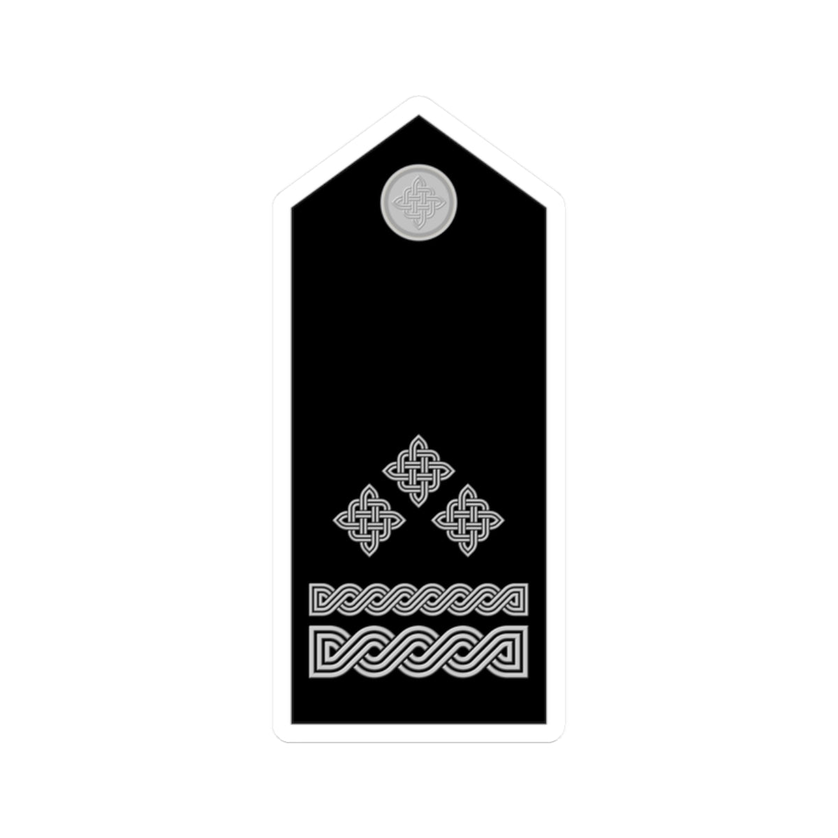 Naramenica svečane odore brigadira HRZ i PZO (Croatia) (Military Rank) STICKER Vinyl Kiss-Cut Decal