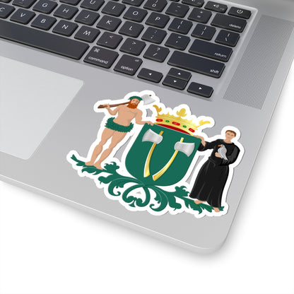 Beilen wapen (Netherlands) (Coat of Arms) STICKER Vinyl Kiss-Cut Decal