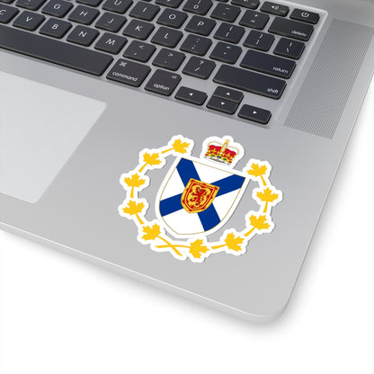 Badge of the Lieutenant-Governor of Nova Scotia (Canada) (Coat of Arms) STICKER Vinyl Kiss-Cut Decal