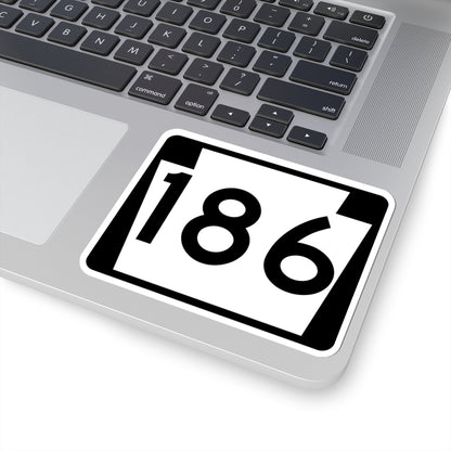 PA-186 (Pennsylvania) (Road Sign) STICKER Vinyl Kiss-Cut Decal