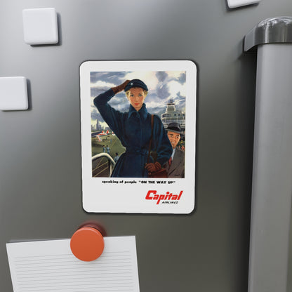 Capital Airlines advertisement (Magazine Illustration) Refrigerator Magnet